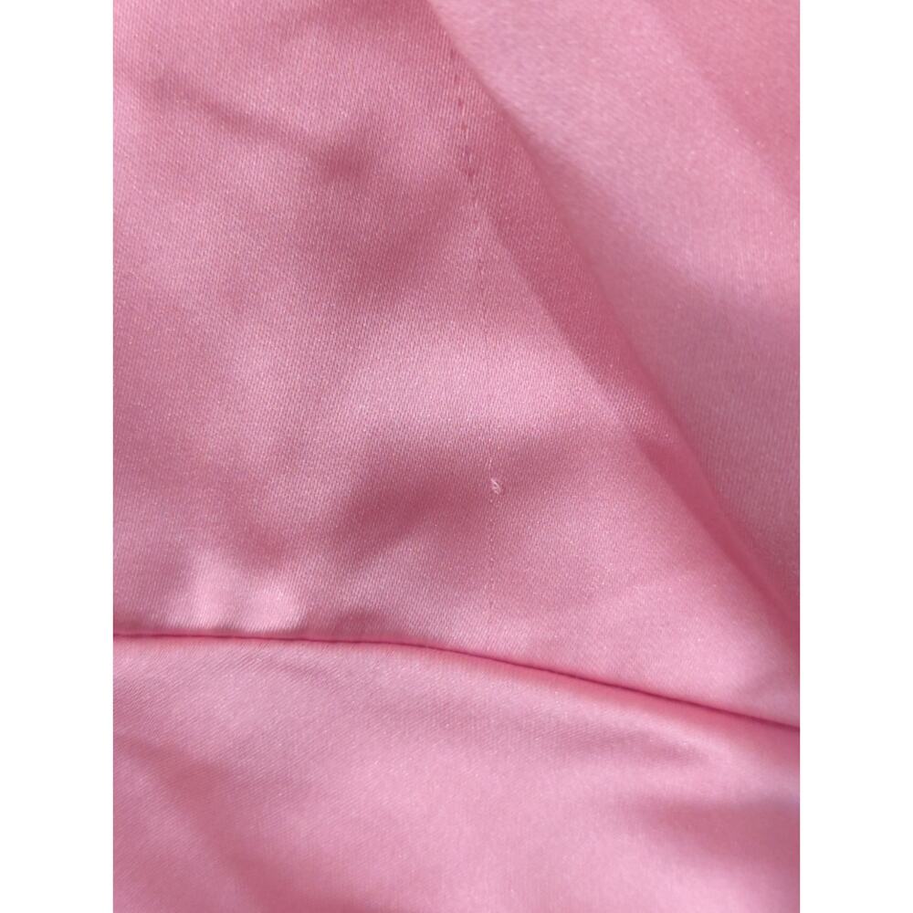 Mac Duggal Sz 2 Pink One Shoulder Puff Sleeve Ruched Mini Dress - Picture 6 of 7